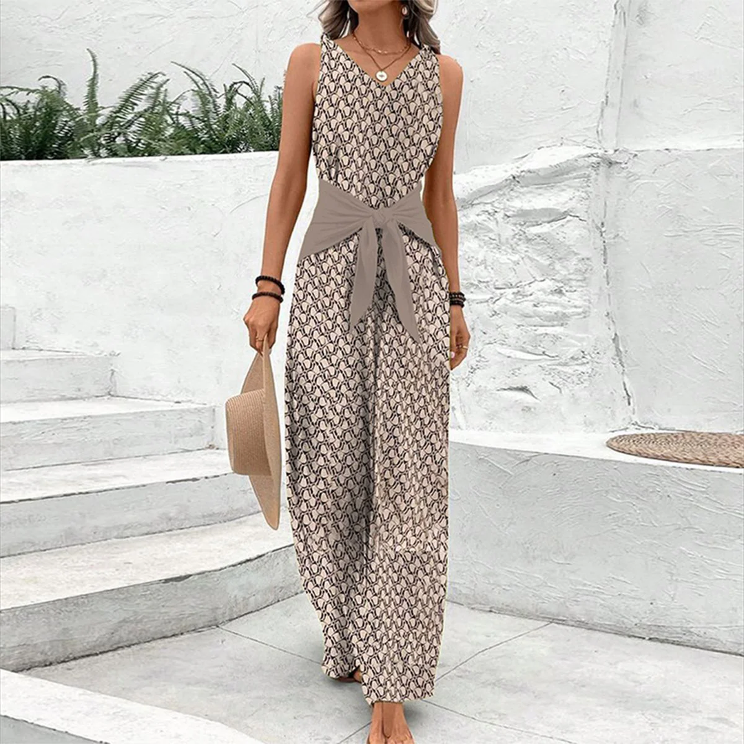 Sleeveless V-Neck Jumpsuit β Effortless Style and Comfort