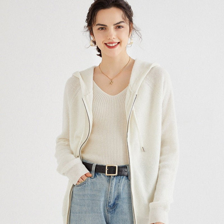 Fenira | Women’s Drawstring Style & Cozy Layer Zip-Up Hoodie