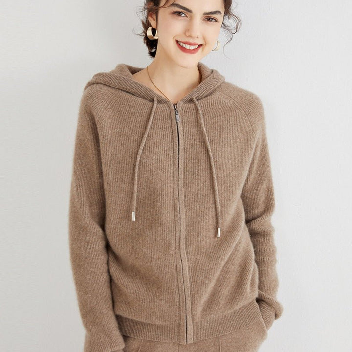 Fenira | Women’s Drawstring Style & Cozy Layer Zip-Up Hoodie