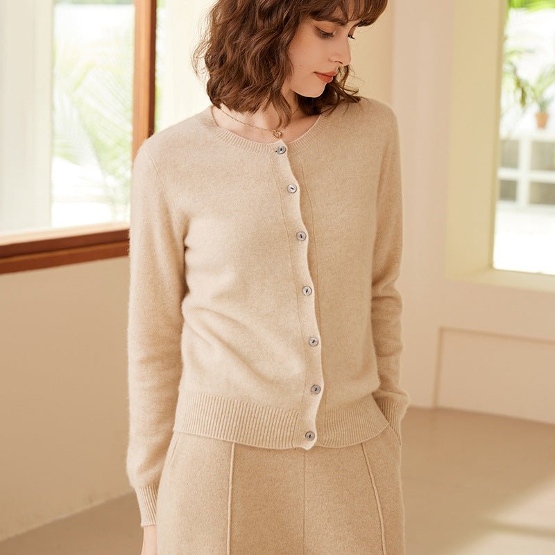 Nyvelle | Women’s Button Closure Cardigan | Crew Neck & Everyday Fit