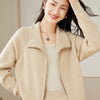 Taliora | Women’s Stand Collar & Sleek Layer Zip-Up Cardigan Jacket