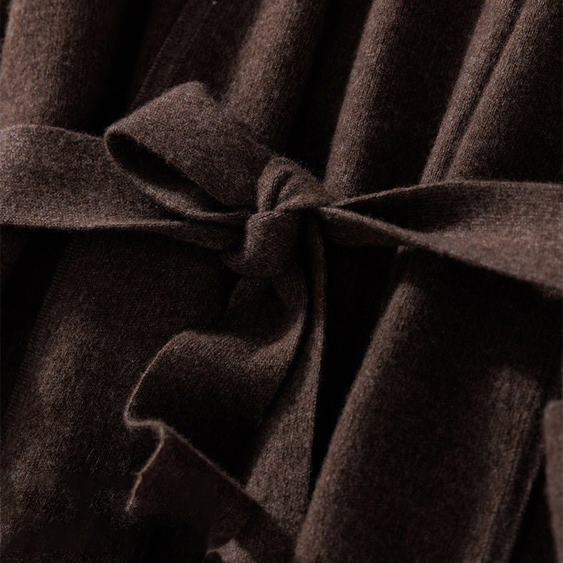 Ylain | Women’s Shawl Collar & Patch Pocket Detail Belted Coat