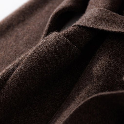 Ylain | Women’s Shawl Collar & Patch Pocket Detail Belted Coat