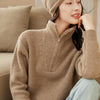 Veslyn | Women’s Half Zip Style & Pullover Comfort Rib-Knit Sweater