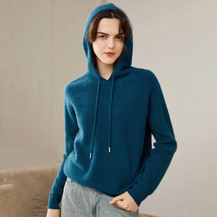 Zephira | Women’s Hoodie Top | Ribbed Cuffs & Relaxed Everyday Fit
