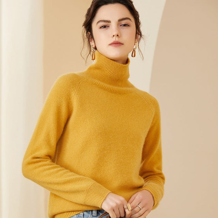 Theresita | Women’s Ribbed Turtleneck Sweater | Long Sleeves & Slim Fit