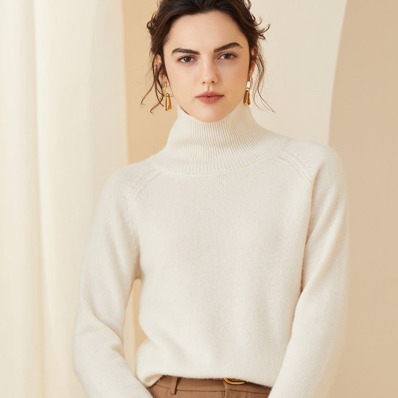 Theresita | Women’s Ribbed Turtleneck Sweater | Long Sleeves & Slim Fit