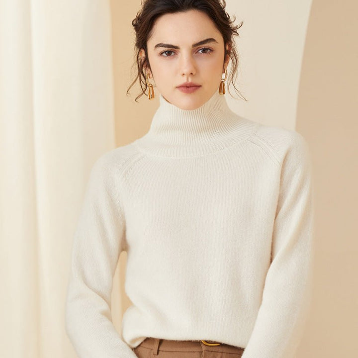 Theresita | Women’s Ribbed Turtleneck Sweater | Long Sleeves & Slim Fit
