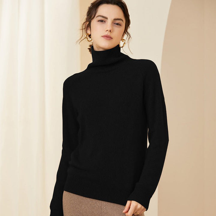 Theresita | Women’s Ribbed Turtleneck Sweater | Long Sleeves & Slim Fit