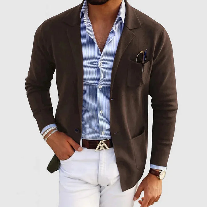 Stylish Men's Blazer with Casual Flap Pockets – Timeless Design, Modern Twist