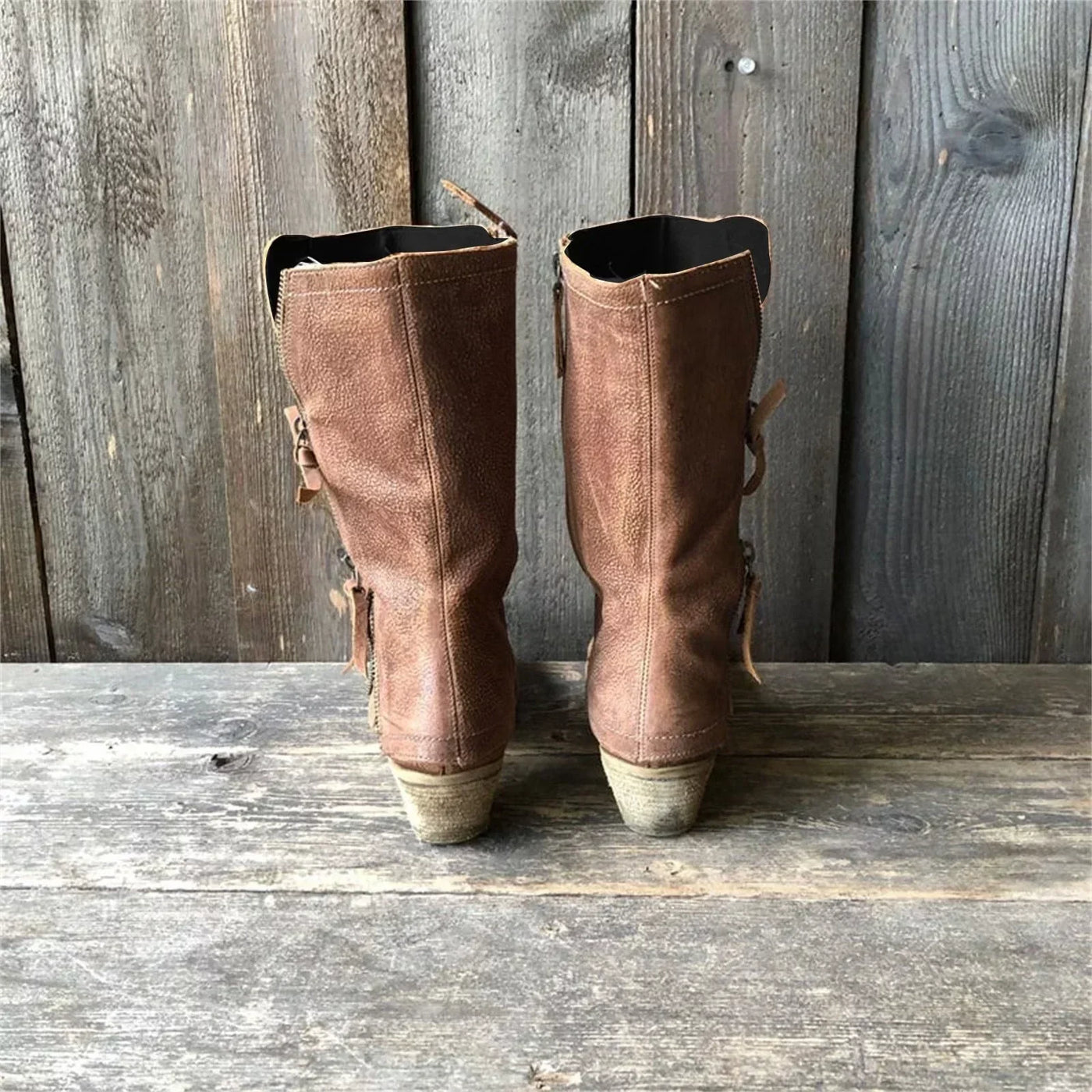 Lucca | Women's Cowboy Style Boots | Brown