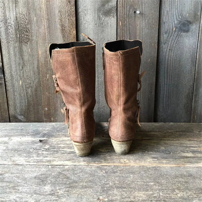 Lucca | Women's Cowboy Style Boots | Brown