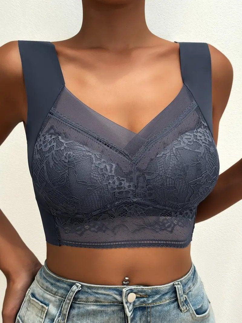 Seamless Push Up Lace Bralette