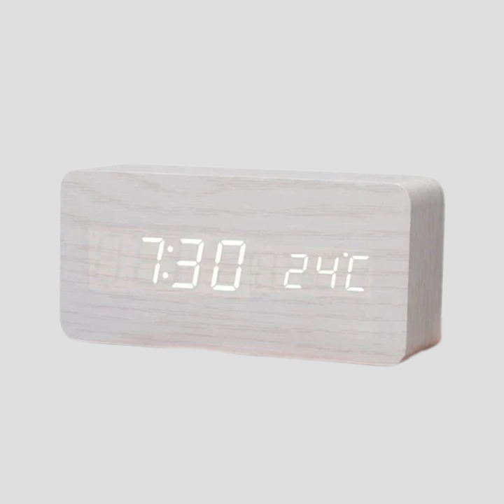 Alarm Clock LED Display with Voice Control