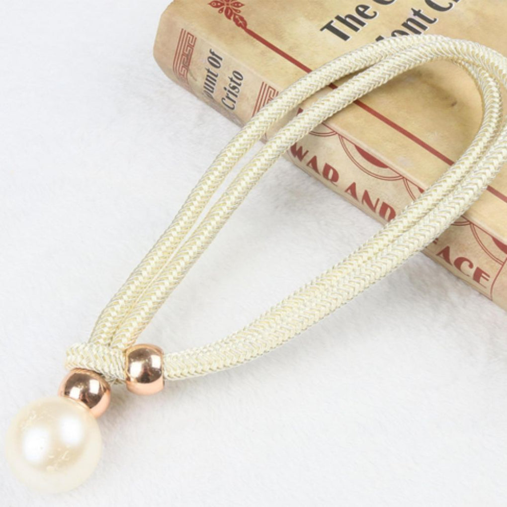 Lustrous Elegant 2-Piece Set  Pearl Curtain Tie Back