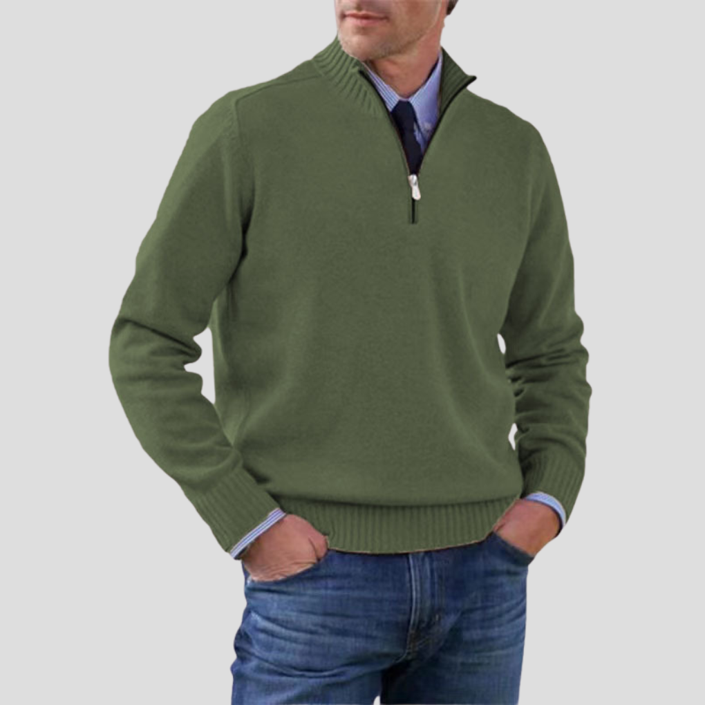 Men’s Half-Zip Sweater – Stylish Layering Choice