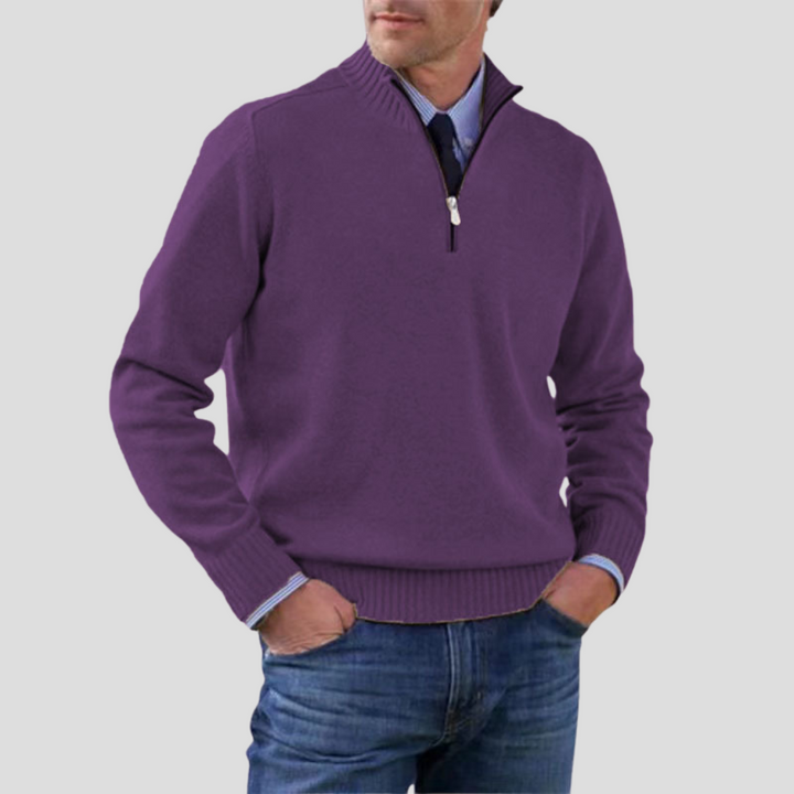Men’s Half-Zip Sweater – Stylish Layering Choice
