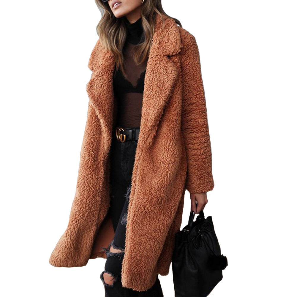 Corvara | Women’s Longline Teddy Coat | Extra Softness & Wrapped Warmth