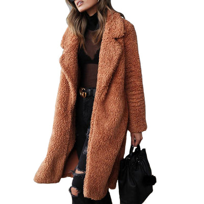 Corvara | Women’s Longline Teddy Coat | Extra Softness & Wrapped Warmth