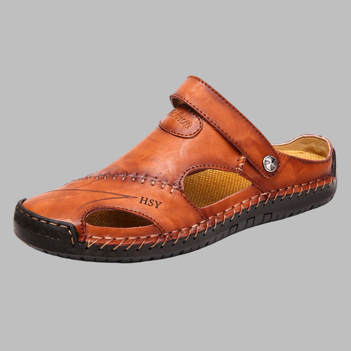 Men’s Comfort  Leather Sandals Comfort for Summer Adventures
