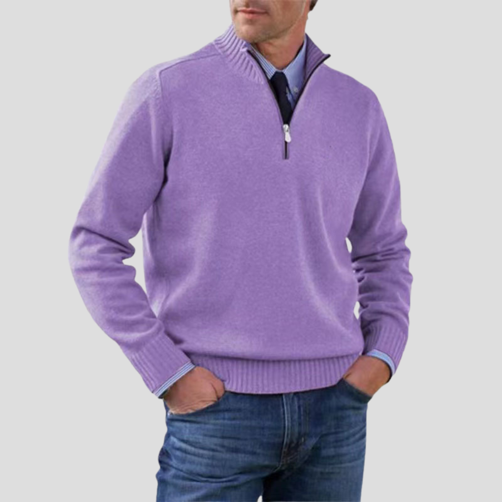 Men’s Half-Zip Sweater – Stylish Layering Choice