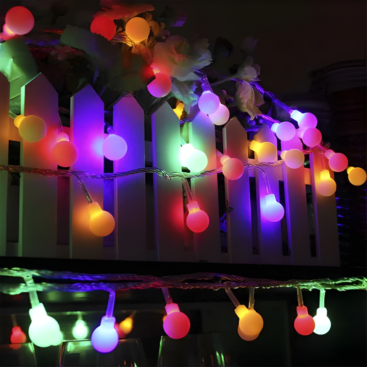 Solar-Powered Outdoor String Lights