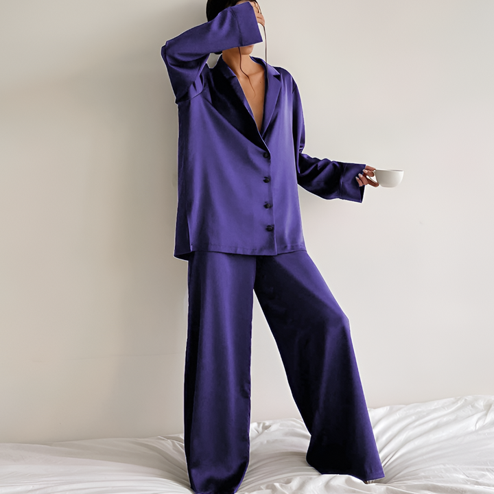 Women’s Satin Loungewear Set