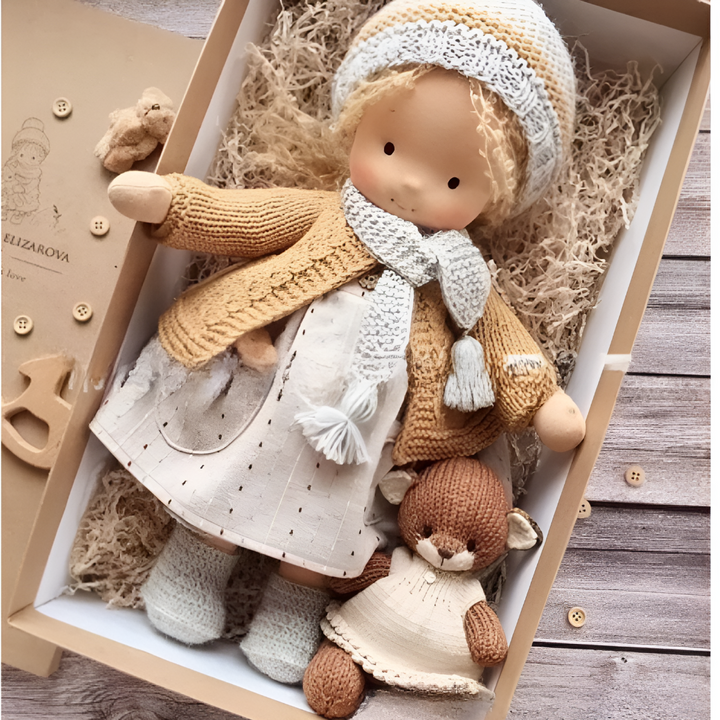 Handmade Waldorf Cuddly Doll