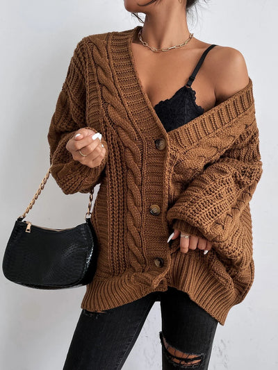 Orlathia | Women’s Cable Knit Cozy Layer Slouch Cardigan
