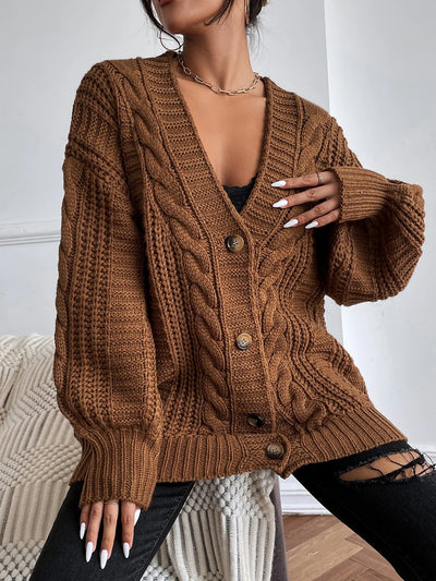 Orlathia | Women’s Cable Knit Cozy Layer Slouch Cardigan