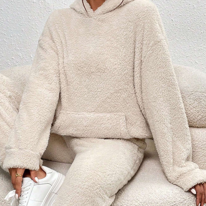 Ultra-Comfortable Teddy Lounge Set with Hoodie