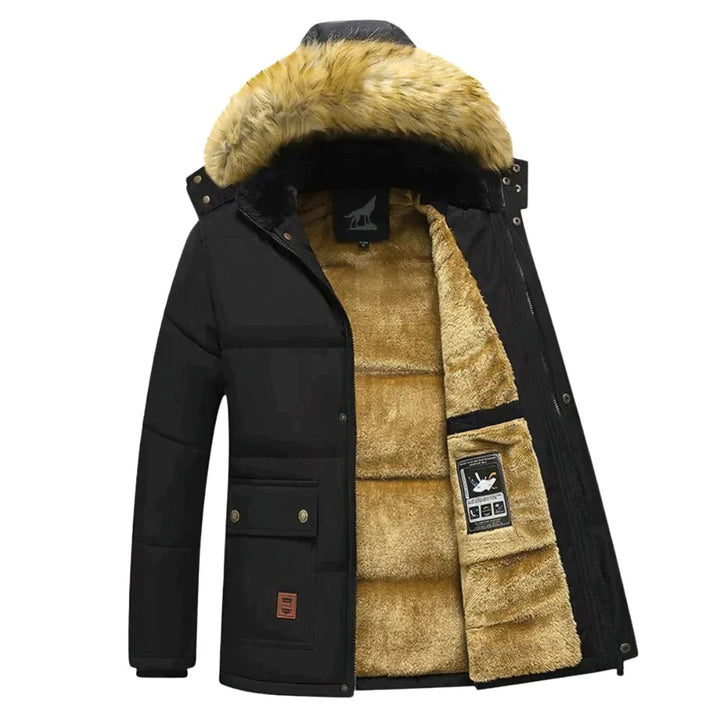 Men’s Winter Parka with Detachable Hood