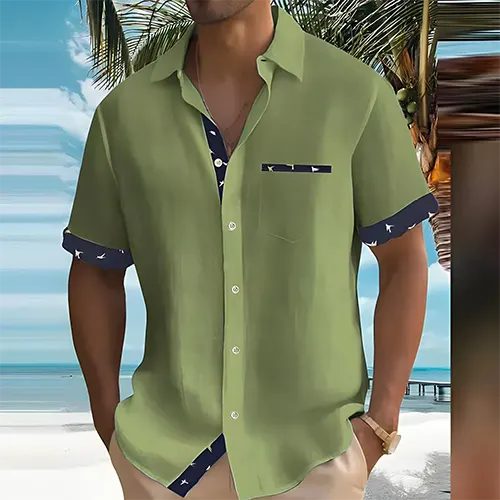 Men's Short Sleeve Summer Shirt | Breathable & Stylish
