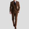 3 Piece Classic Elegance Tweed Tuxedo Men’s Suit