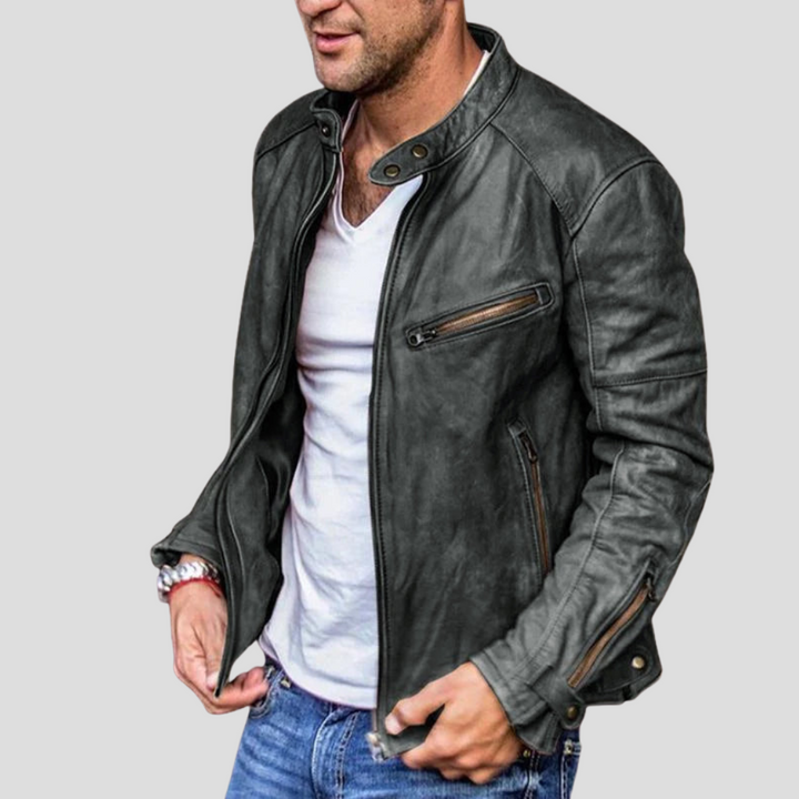 Men’s Stand-Collar Jacket – Modern Layer for Everyday Wear