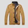 Men’s Knit Jacket – Plush-Lined for Added Warmth