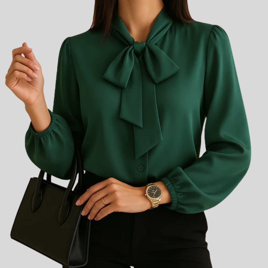Women’s Blouse with Bow Detail
