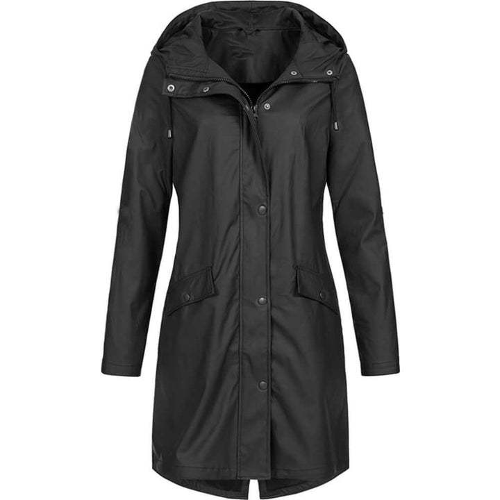 Women's Water-resistant Hooded Raincoat