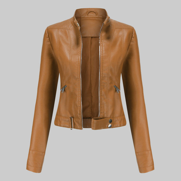Women’s Leather Jacket – Elegant Outerwear Statement
