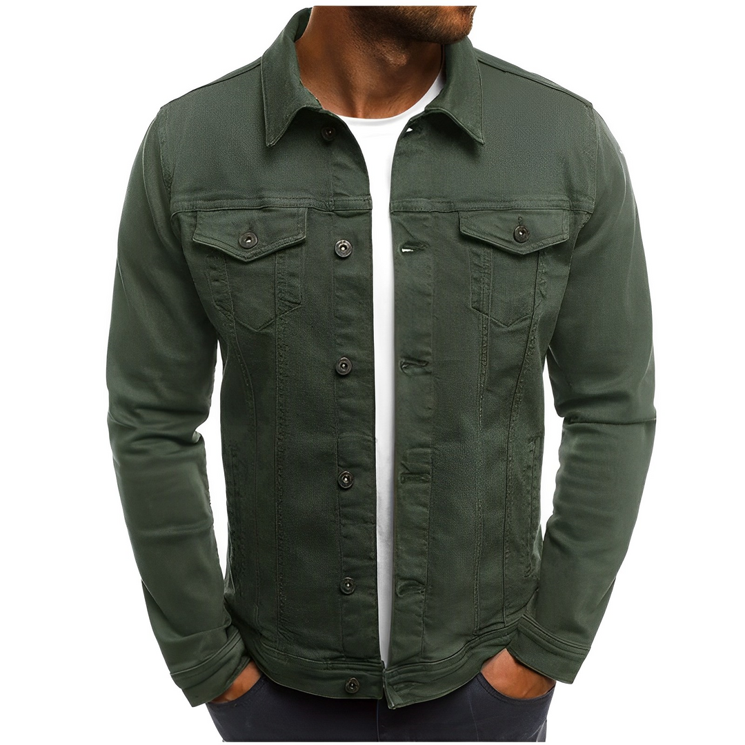Men's Denim Summer Jacket – Lightweight Style for Warm-Weather Days