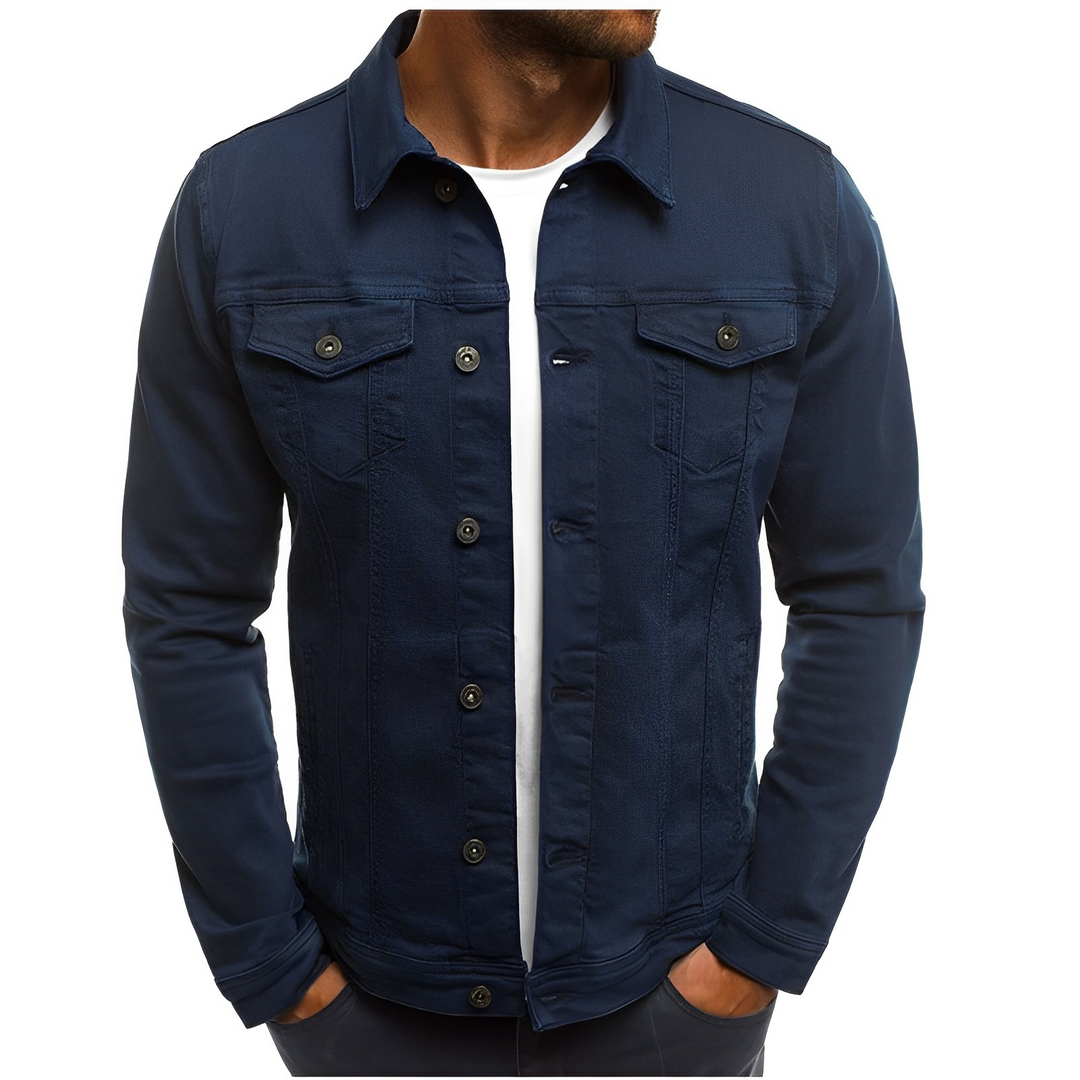 Men's Denim Summer Jacket – Lightweight Style for Warm-Weather Days