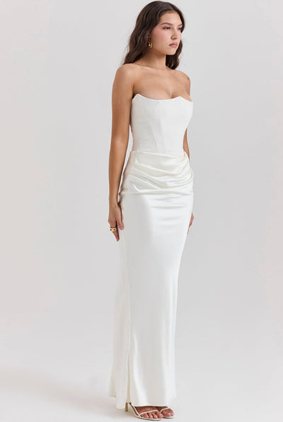 Avelinne | Women’s Strapless Corset Dress | Maxi