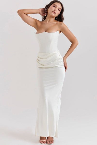 Avelinne | Women’s Strapless Corset Dress | Maxi