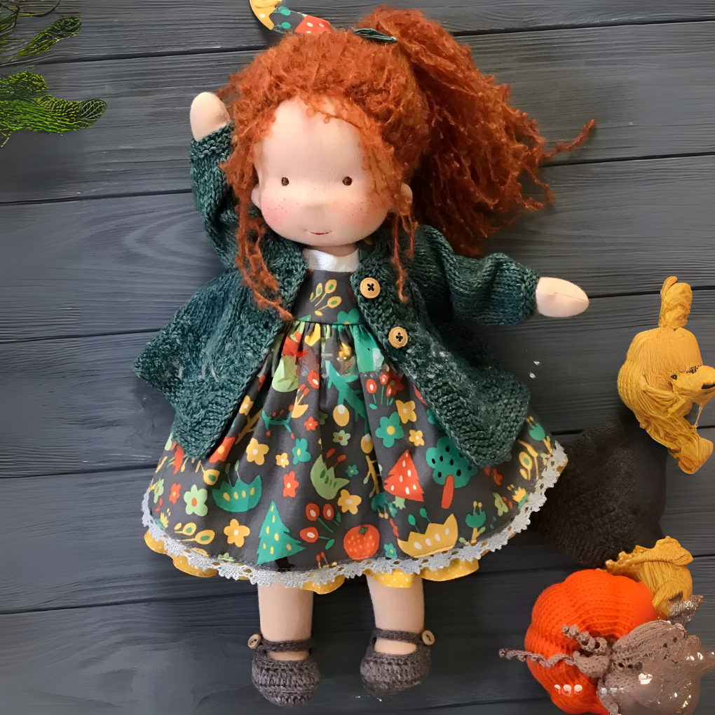 Handmade Waldorf Cuddly Doll