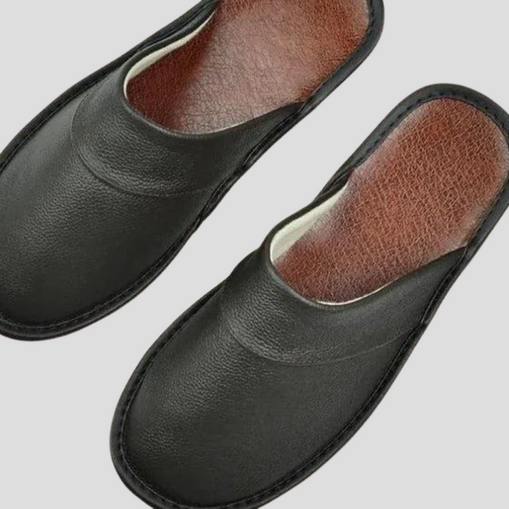 Men’s Leather Slippers