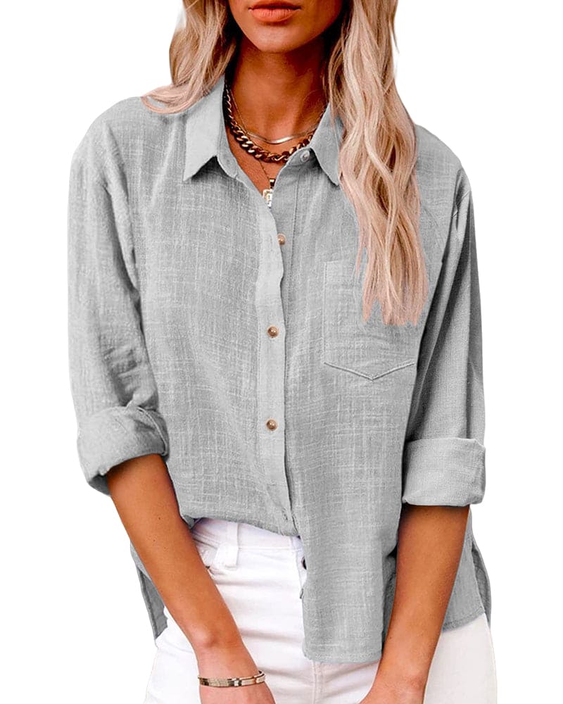 Lize Linen Blouse – Airy Oversized Style for Women
