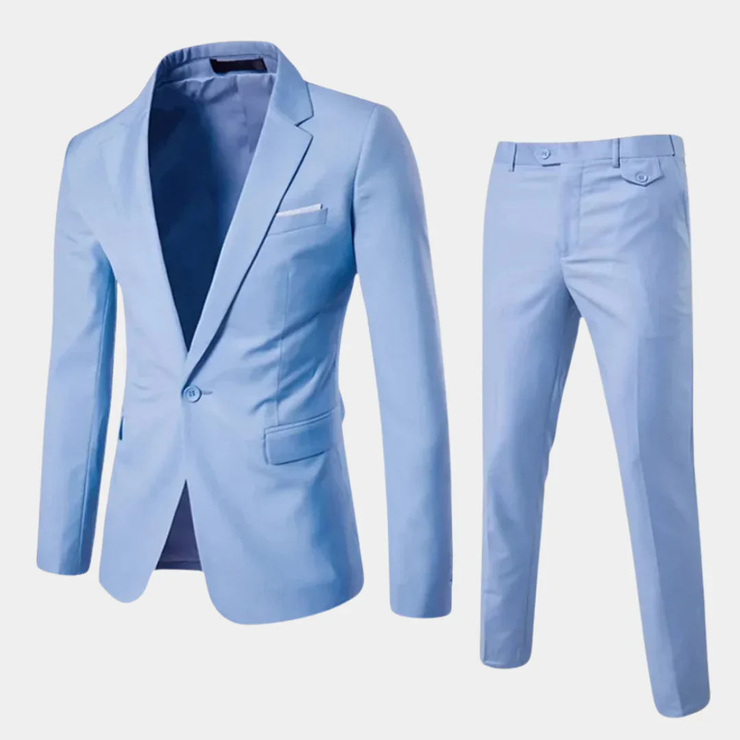 Elegant Men's Suit with Blazer and Trousers