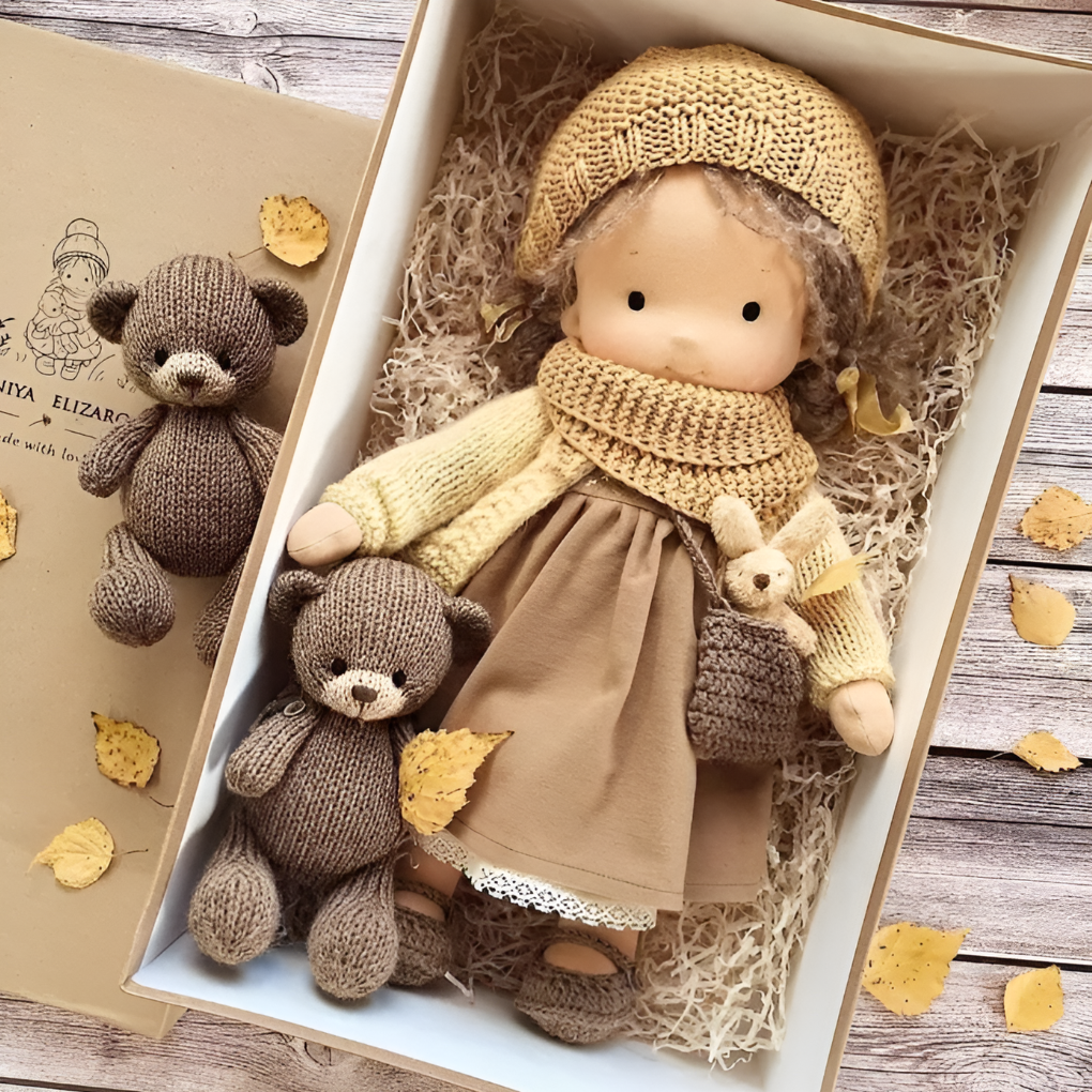 Handmade Waldorf Cuddly Doll