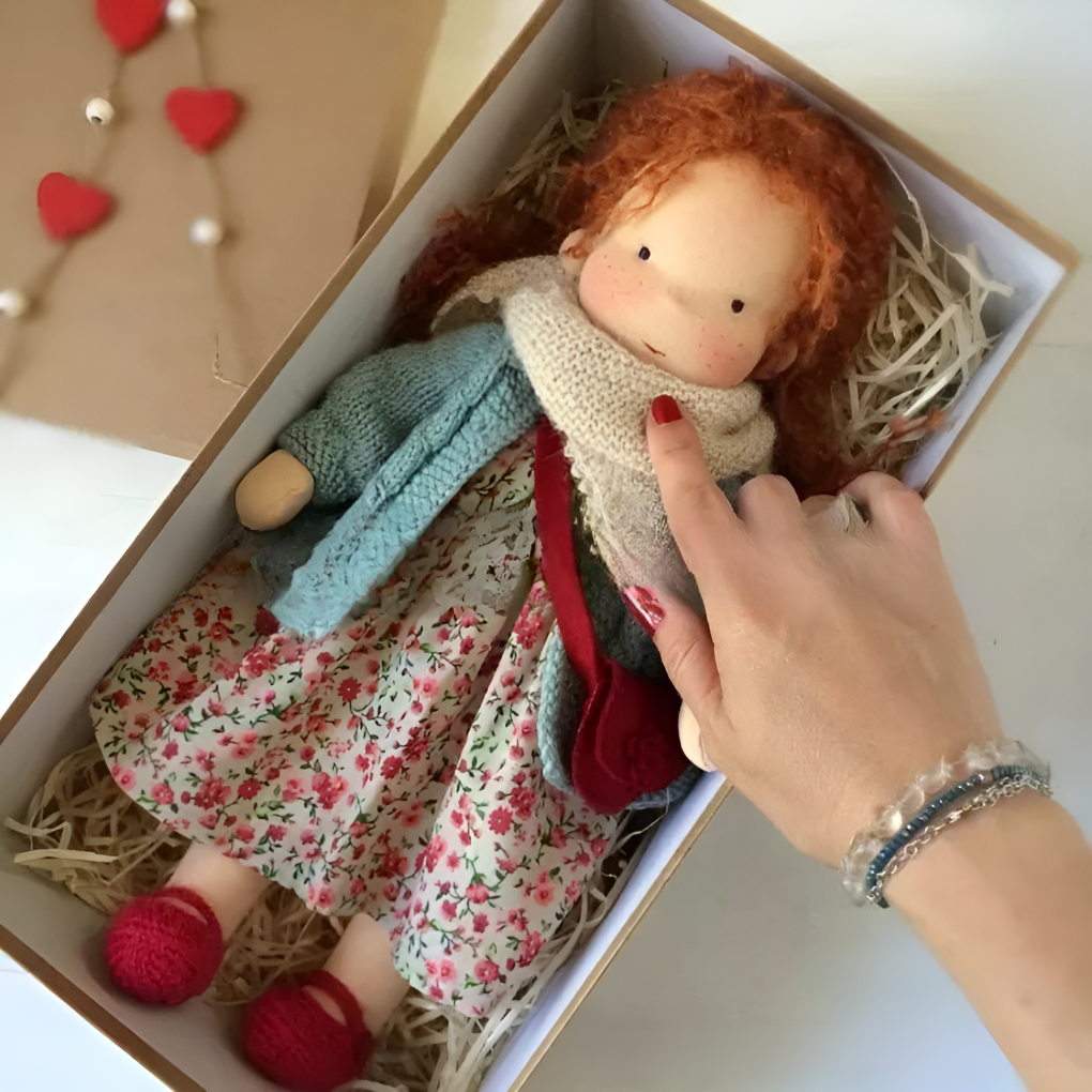 Handmade Waldorf Cuddly Doll