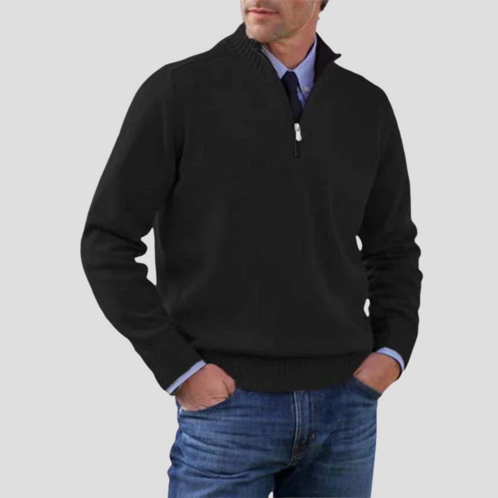 Men’s Half-Zip Sweater – Stylish Layering Choice